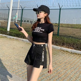 Tineit 2024 American New Summer Loose Denim Shorts Y2K High Street Fashion Trend Slim Ultra-high Waist Wide Leg A Jeans Zipper Shorts