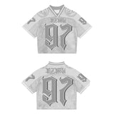 Tineit Y2K Street Jersey Mesh Breathable Sportswear Men Retro Trendy Hip Hop Summer Football Training Uniform Oversized Unisex T Shirt