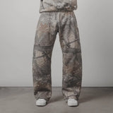 Tineit Y2K Retro SweatPants Camouflage Pattern Print Streetwear Men harajuku Street Hip Hop Unisex Oversized Casual Camo Baggy Trousers