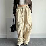 Tineit Y2k Baggy Cargo Pants Women Summer Vintage Streetwear Parachute Harajuku Sweatpants Hip Hop Oversize Jogger Wide Trousers