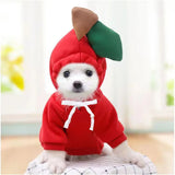 Tineit Cute Dog Hoodie Pet Fruit Clothes Funny Dog Cat Coats with Hat Halloween Cosplay Costume Dogs Hooded Sweatshirt for Puppies Cat