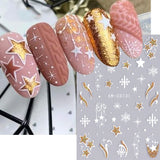 Tineit New Year Nail Stickers 2024 Countdown Clock Design Champagne Baubles Shiny Glitter Sliders Nails Star Bow Bell Decals Manicure