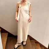 Tineit  Irregular Strap Dress Moda Tide Chic Split Vestidos Summer Sleeveless Dresses Women Japanese Elegant Robe Femme