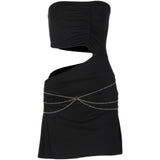 Tineit Strapless Cut-Out Mini Dress