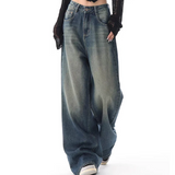 Tineit Vintage Wash 90's Baggy Boyfriend Jeans