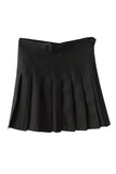 Tineit Slim High Waist Pleated Tennis Mini Skirts