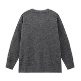 thanksgiving outfit Tineit Autumn New Women's Fashion Versatile Loose Round Neck Long Sleeve Hoodie Sweater Casual Knitted Top