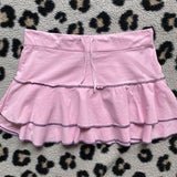 Tineit Y2K Mini Skirt Ladies low waist layered pleated black sexy retro A-line pleated skirt casual short summer skirt emo