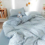 Tineit Nordic Style Ins Avocado Green Bedding Set Cartooon Fruit Quilt Cover Polyester High Quality Comforter Full Size With Pillowcase