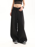 christmas outfit Tineit Women Black Gothic Suits Pants Baggy Y2k 90s Streetwear Oversize Emo Wide Leg Pants Vintage Harajuku High Waist Trousers Clothes