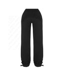 Tineit Black zip-up hoodie sweatpants Two-piece Y2K Clothing Women's hip Hop Solid color embroidered casual sweatshirt casual pants emo