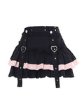 christmas outfit Tineit Women Black Gothic A-line Pleated Skirt Vintage Fashion Aesthetic Y2k Emo Mini Skirt Harajuku Korean Skirt 2000s Clothes Summer