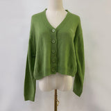 Tineit V Neck Button Front Knit Cardigan