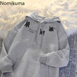 Tineit Thicked Hoodie Women's Clothing Anime Print Hooded Sweatshirts Oversized Tops 2025 Ropa Mujer Fashion Casual Warm Hoodies 49C884