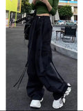 christmas outfit Tineit Women Pink Cargo Pants Harajuku Aesthetic Parachute Pants Oversize Sweatpants Y2k 2000s Aesthetic Vintage Trouser Trashy Clothes