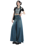 christmas outfit Tineit Women Blue Baggy Y2k Jeans Harajuku 90s Aesthetic Oversize Denim Trousers Vintage Japanese 2000s Style Jean Pants Trashy Clothes