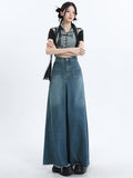 christmas outfit Tineit Women Blue Baggy Y2k Jeans Harajuku 90s Aesthetic Oversize Denim Trousers Vintage Japanese 2000s Style Jean Pants Trashy Clothes