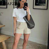 cold weather outfits Tineit 2024 Spring Summer Casual Women Solid Suits Fashion Single Breasted Sleeveless V Neck Vests+Streetwear Chic Shorts