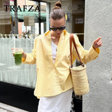 cold weather outfits Tineit 2024 Spring Summer Casual Striped Women Shirts Fashion Vintage Turn-down Collar Single Breasted Thin Ladies Shirts