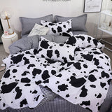 Tineit Ins Nordic Black Dot Bedding Set Flat Bed Sheet Duvet Cover Twin Full Queen Nordic Bed Linen Boy Girl Bedding Sets