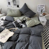 Tineit Ins Nordic Black Dot Bedding Set Flat Bed Sheet Duvet Cover Twin Full Queen Nordic Bed Linen Boy Girl Bedding Sets