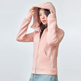 thanksgiving outfit Tineit Casual Plush Zipper Hooded Cardigan Coats Women Slim Fit Solid Pockets Fleece Sweatshirts Female Korean Autumn Chic Sportswear