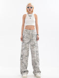 christmas outfit Tineit Y2K Cargo Pants Women's Baggy Pants 2025 Autumn Streetwear Oversized Trousers Hip Hop Vintage Casual Loose Camouflage Sweatpants