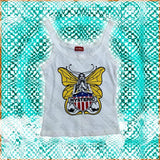 Tineit Aesthetic Harajuku Y2k Clothes Vintage Sleeveles Tank Top Butterfly Summer Print Personality Crop top Sleeveless Slim Streetwear