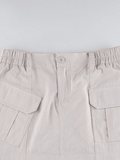 Tineit Cargo Pocket Micro Mini Skirt