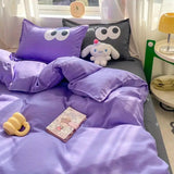 Tineit Big Eyes Bedding Set 2024 New Colorful Boys Girls Duvet Cover No Filler Pillowcase Flat Sheet Twin Queen Size Home Bedspread