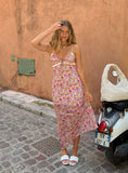 Tineit Emily Maxi Dress Pink Floral