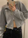 Tineit Cropped Zip-Up Jacket