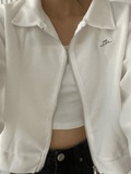 Tineit Cropped Zip-Up Jacket