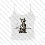 Tineit Aesthetic Short Sleeve T-Shirt Y2k Clothes Gothic Emo Girl Croped Tops Fun Kitten Print Vintage Women Casual Baby Tee Streetwear