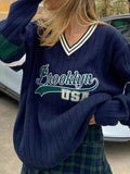 Tineit Brooklyn Varsity Knit Sweater