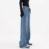 Tineit Vintage Blue High Rise Boyfriend Jeans