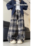 christmas outfit Tineit Women Baggy Plaid Sweatpants Harajuku Jogger Streetwear Fashion Oversize High Waist Y2k Pants Vintage Wide Leg Trousers Clothes