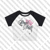 Tineit Y2k skull letter Graphic baby Tees Streetwear Short Sleeve Crop Tops Aesthetic Harajuku Top Cute T Shirt Sweet Girl tshirt emo