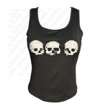 Tineit Woman's Clothes emo Punk Tank tops Y2K Harajuku Print Classic Skull Goth Hot Grunge Sleeveless Rock Streetweart Vintage Singlet