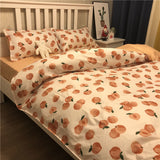 Tineit Ins Style Fashion Butterfly Bedding Set For Girls Boys Double Size Flat Sheet Duvet Cover Pillowcase Bed Linen Home Textile