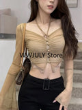 Tineit Red Basic 2 Piece Set Woman Slim Casual Blouse Office Lady Outfit Sexy Y2k Crop Tops Korean Fashion Clothing Chic 2025 Summer