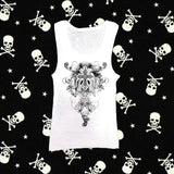 Tineit Y2k Style Clothes Baby Tees E-girl Goth Women Vest Tank Top Aesthetic Streetwear Vintage Casual Short Sleeve T-Shirts Punk 2000s