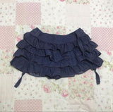 Tineit Y2k High Street skirt College Style Young Girl Skirt Female high-waisted slim-fit Lolita Layered skirt Goth sexy Hot Girl skirt