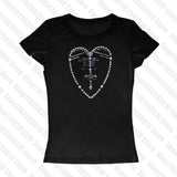 Tineit letter printed blouse casual short-sleeved Y2K clothes EMO girl Retro street clothing aesthetic garbage baby tee T-shirt women's