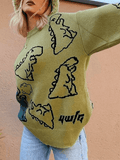 Tineit Dinosaur Crew Knit Sweater