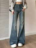 Tineit Vintage High Rise Flare Jeans