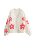 Tineit Azayla Floral Knit Cardigan