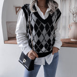 Tineit 2024 Fall Fashion Hollow Leaf Casual Knitted Sweater