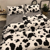 Tineit European Floral Brushed Home Bedding Set Simple Soft Duvet Cover Set With Sheet Comforter Covers Pillowcases Bed Linen