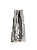 christmas outfit Tineit Women Grey Baggy Striped Pants Harajuku Streetwear 90s Fashion Y2k High Waist Pants Vintage Wide Trousers Oversize Clothes 2025